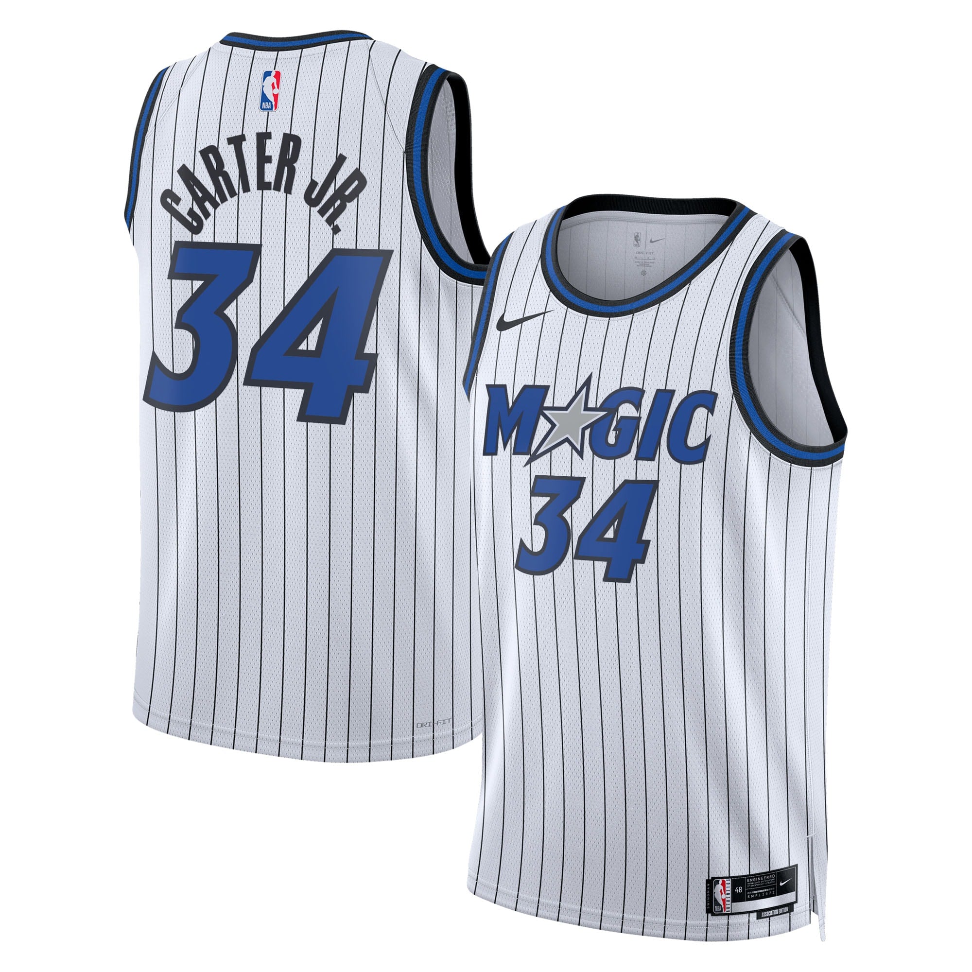 Orlando Magic Nike Replica Association Edition Swingman Jersey - White - Wendell Carter Jr. - Unisex