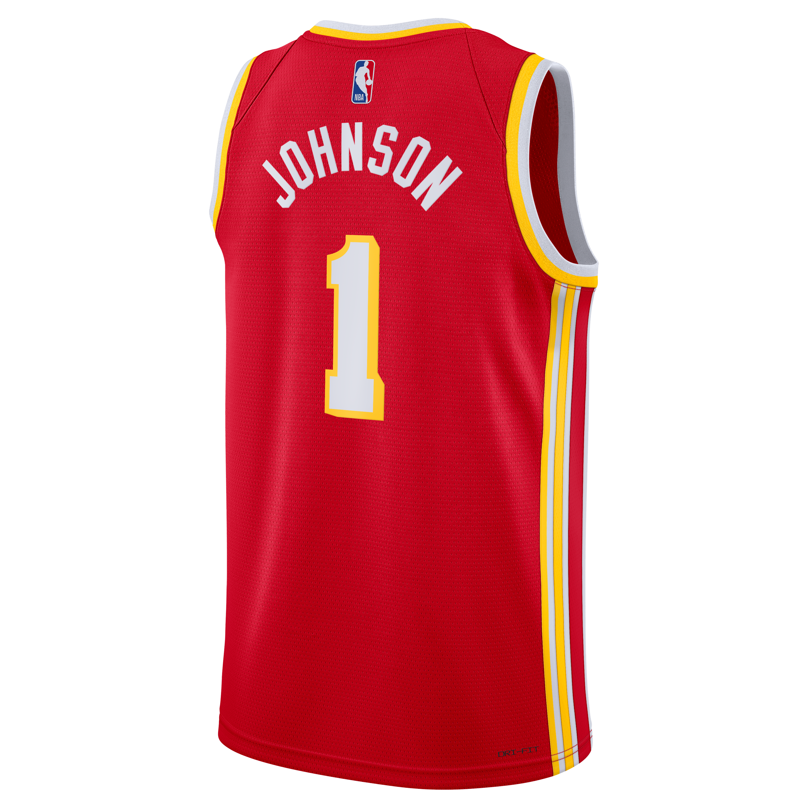 Atlanta Hawks Nike Icon Edition Swingman Jersey - Red - Jalen Johnson - Unisex
