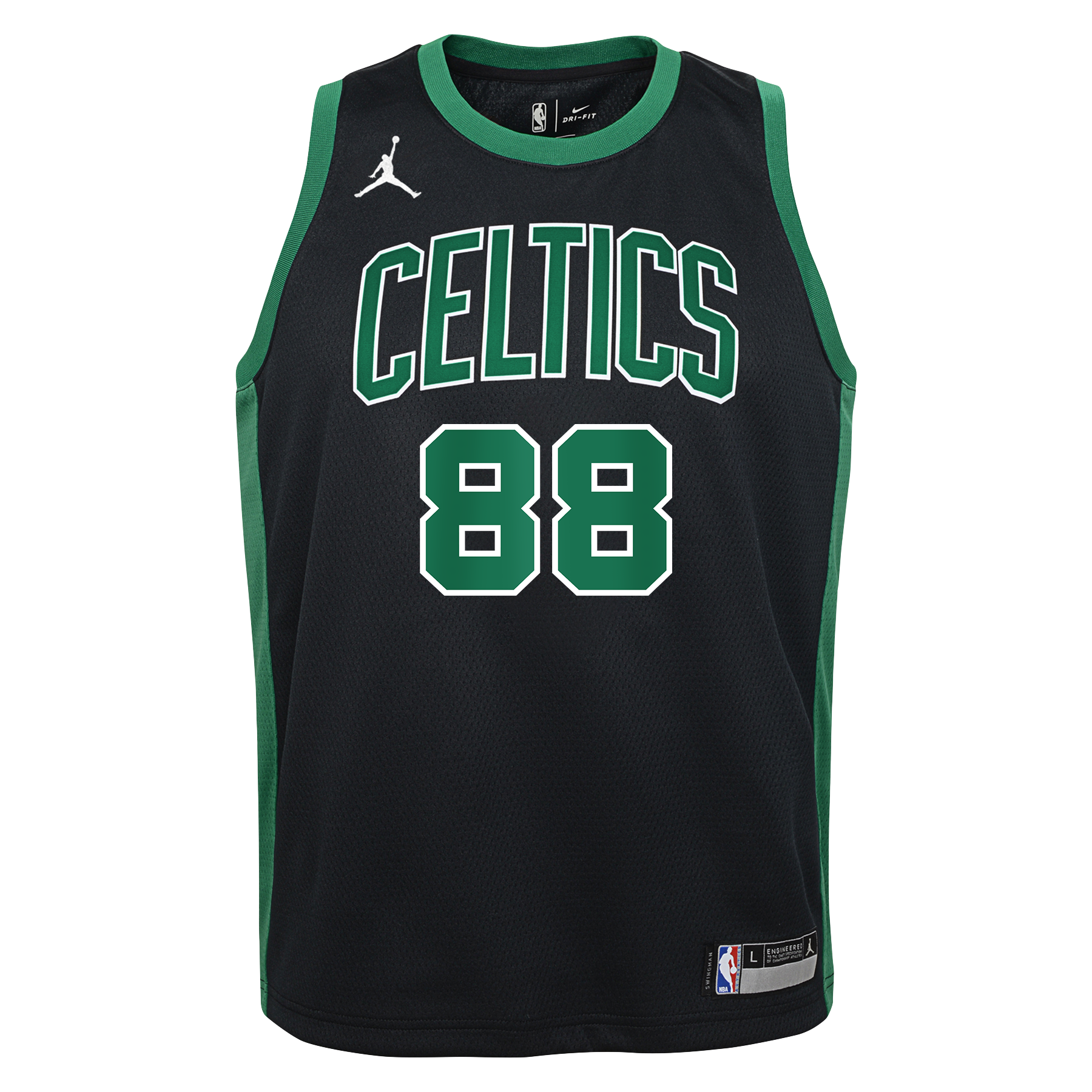 Boston Celtics Jordan Brand Statement Edition Swingman Jersey - Black - Neemias Queta - Youth