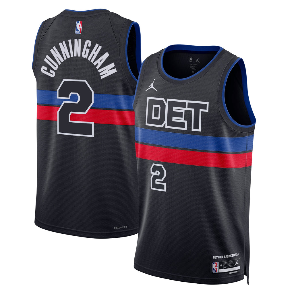 Detroit Pistons Jordan Statement Edition Swingman Jersey - Blue - Cade Cunningham - Unisex