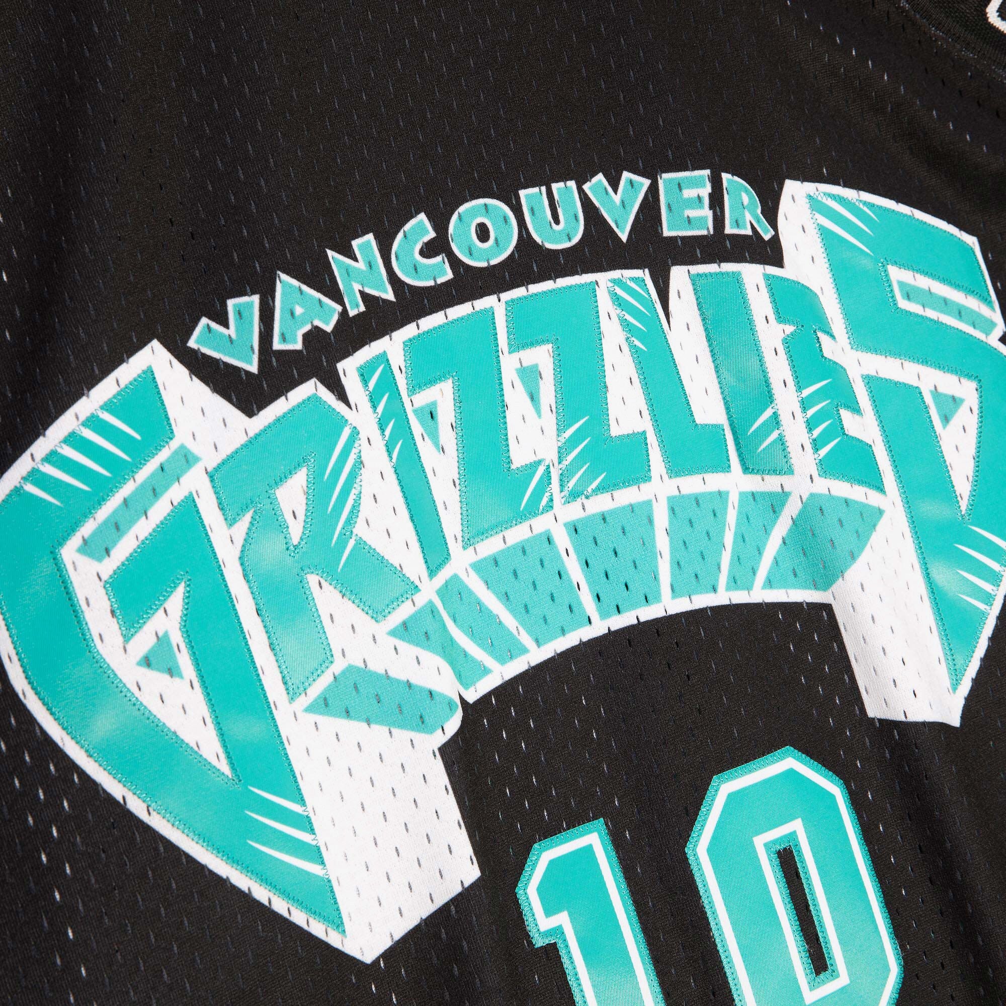 Vancouver Grizzlies Mitchell & Ness Mike Bibby 1998 Team Color Swingman Jersey - Black