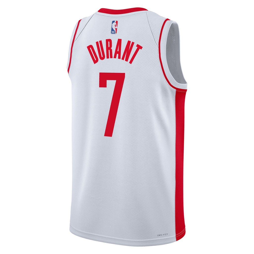 Houston Rockets Nike Association Edition Swingman Jersey - White - Kevin Durant - Unisex