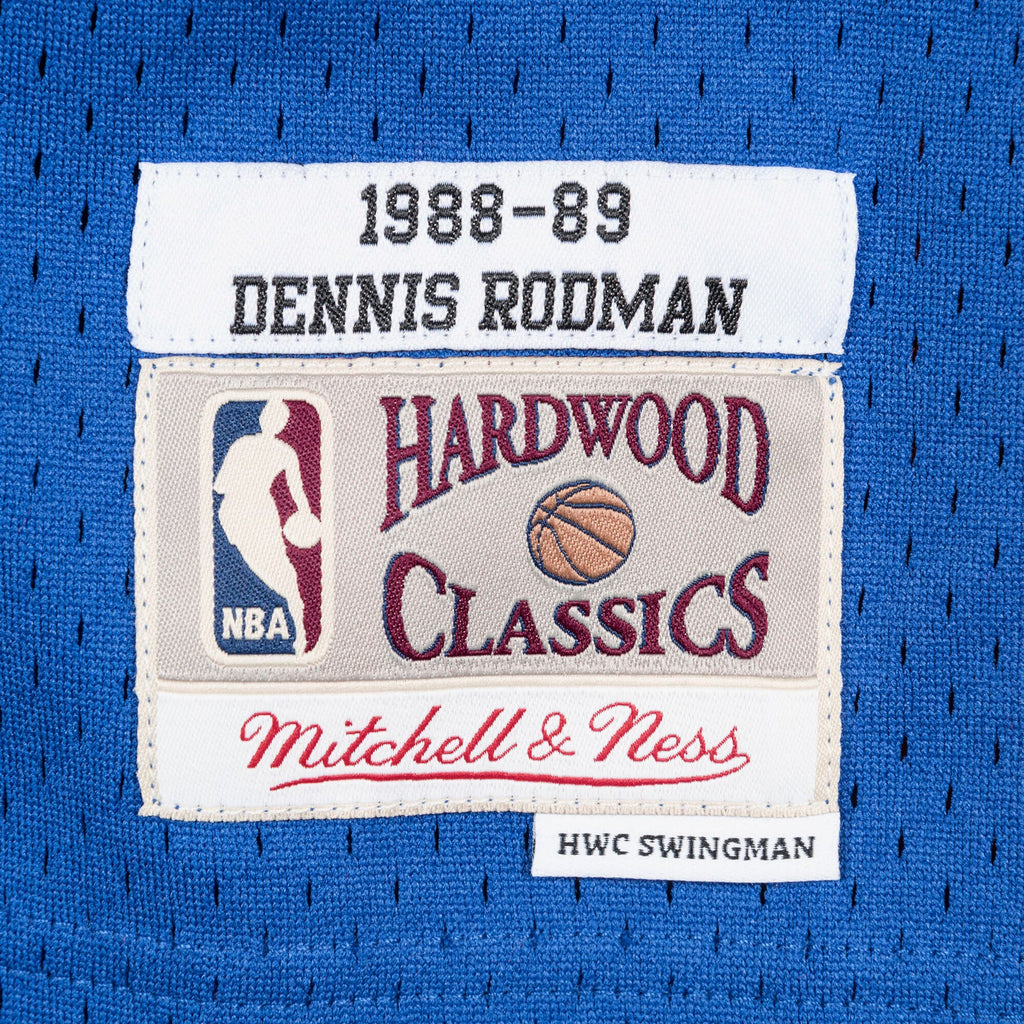 Detroit Pistons Mitchell & Ness Swingman Jersey Road Dennis Rodman 1988-89