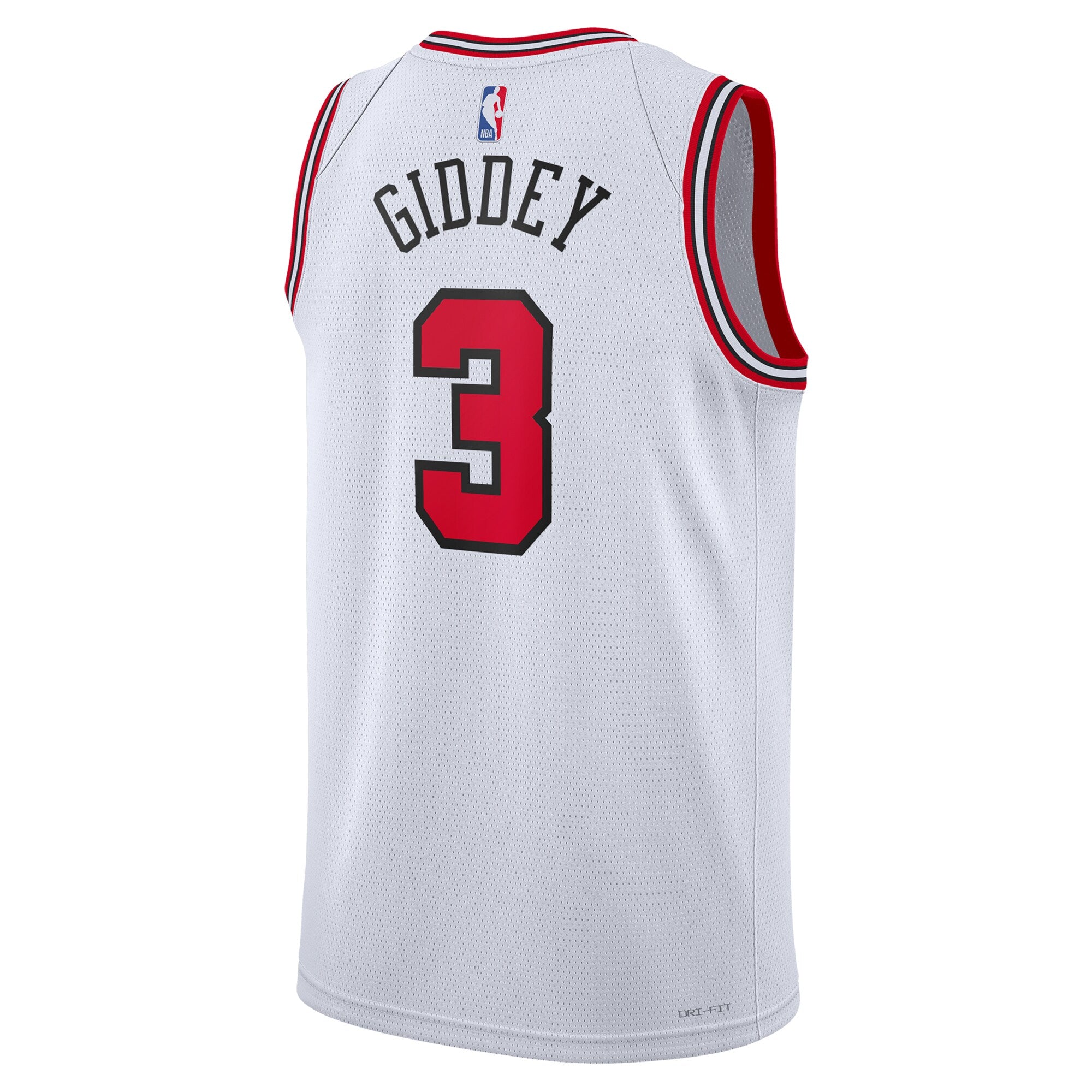 Chicago Bulls Nike Association Edition Swingman Jersey - White - Josh Giddey - Unisex