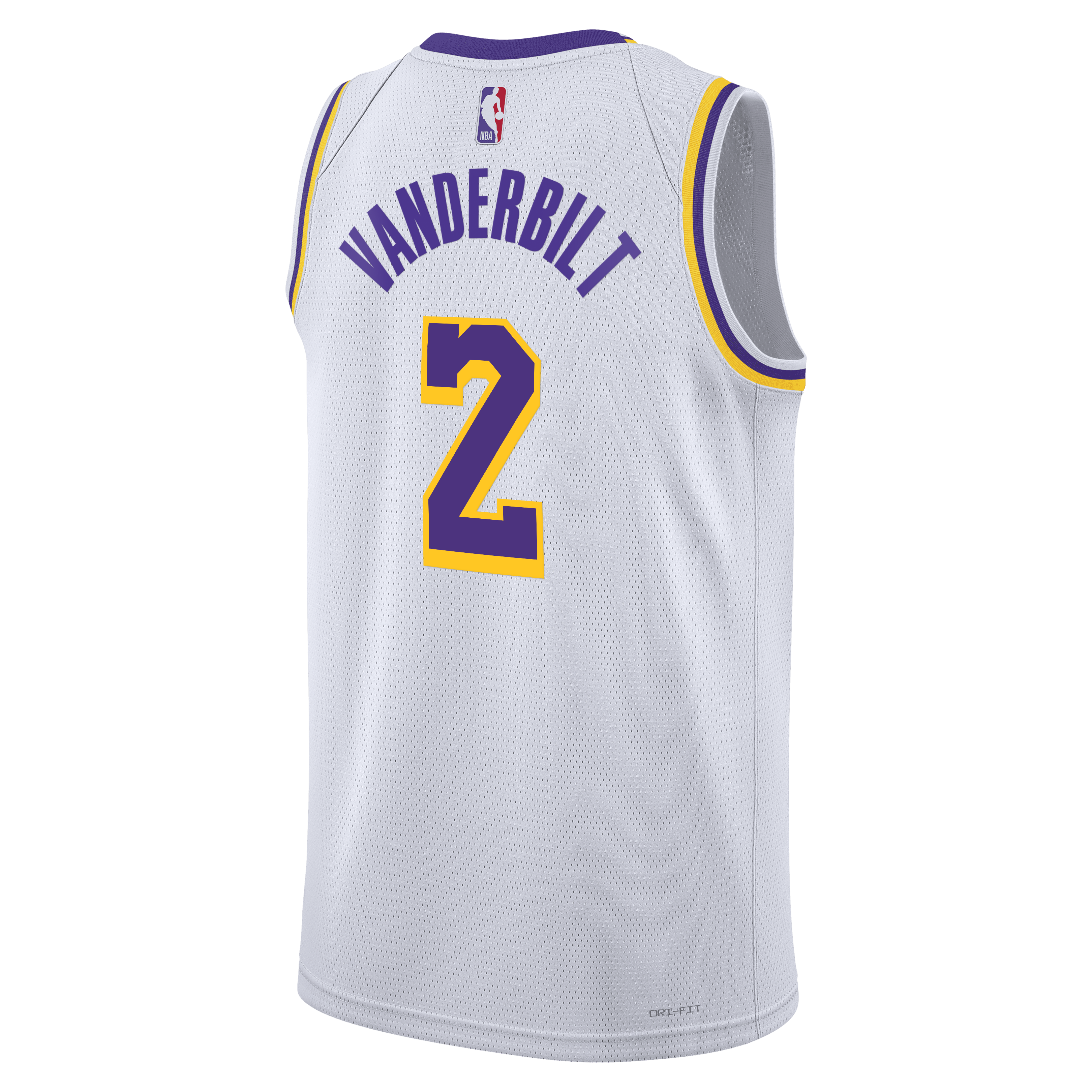Los Angeles Lakers Nike Association Edition Swingman Jersey - White - Jarred Vanderbilt - Unisex