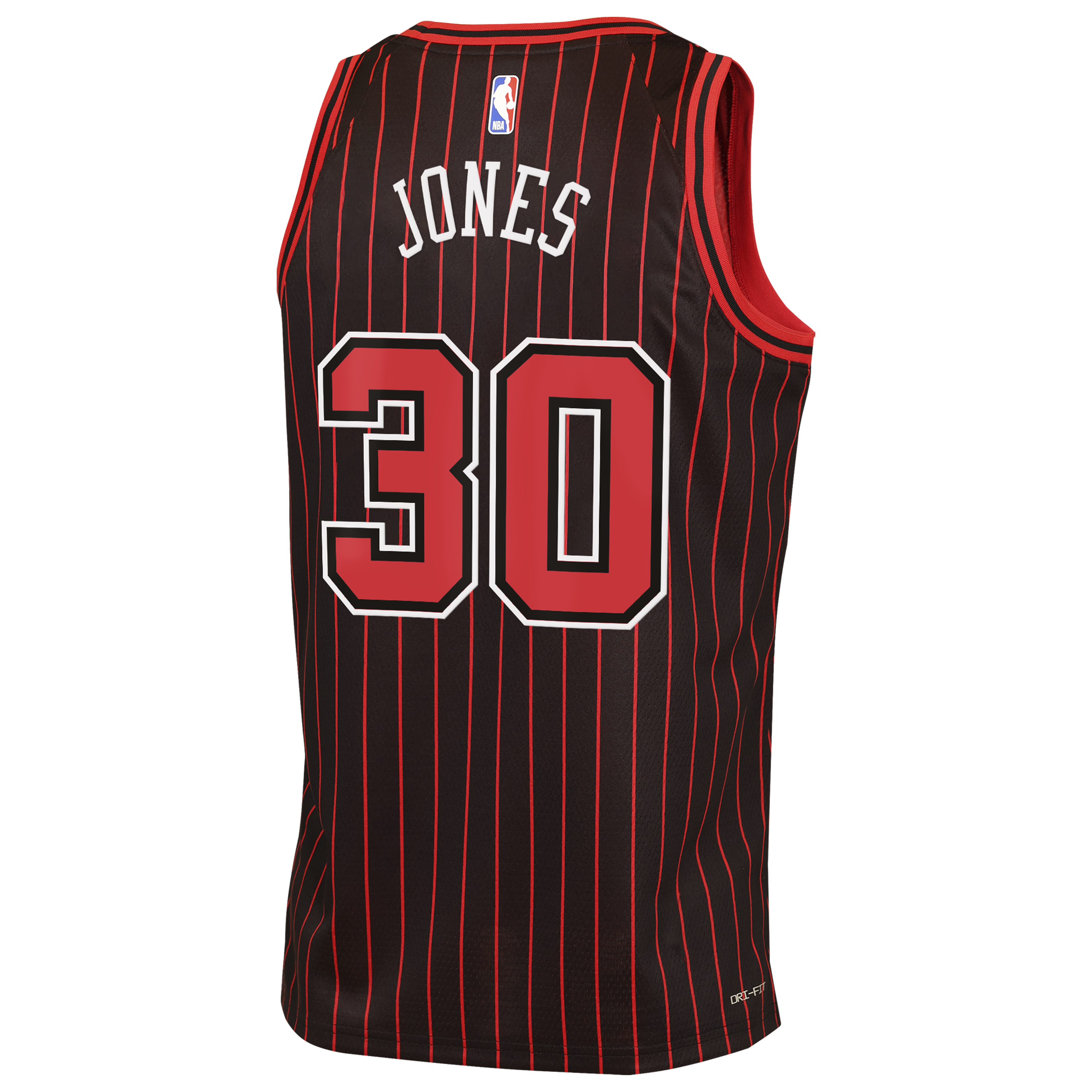 Chicago Bulls Jordan Brand Statement Edition Jersey - Black - Tre Jones - Youth