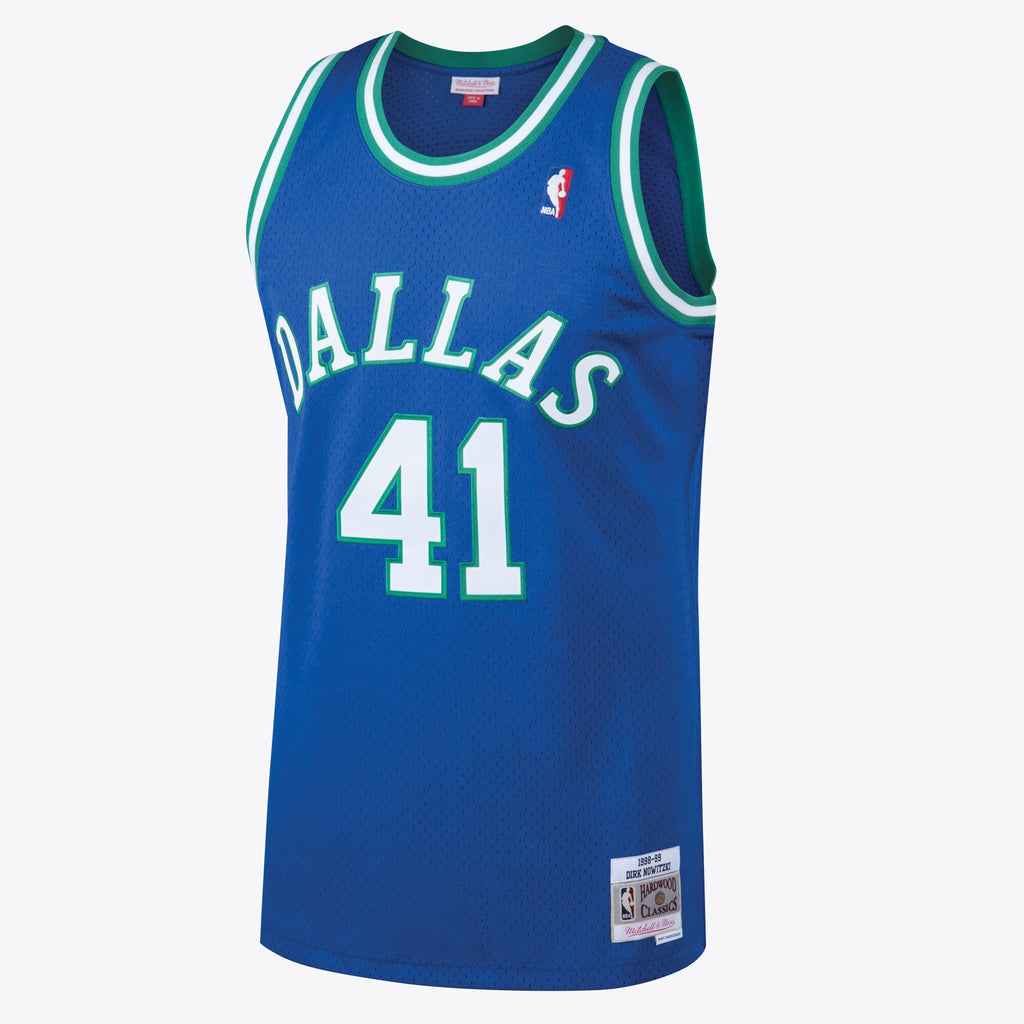 Dallas Mavericks Dirk Nowitzki 1998 Hardwood Classics Road Swingman Jersey By Mitchell & Ness - Royal - Mens