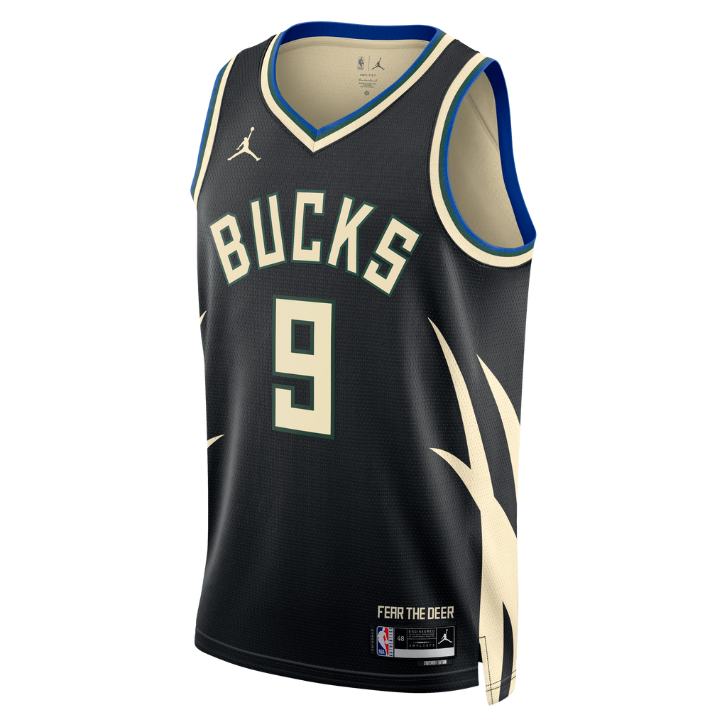 Milwaukee Bucks Jordan Brand Statement Edition Swingman Jersey - Hunter Green - Kel'el Ware - Unisex