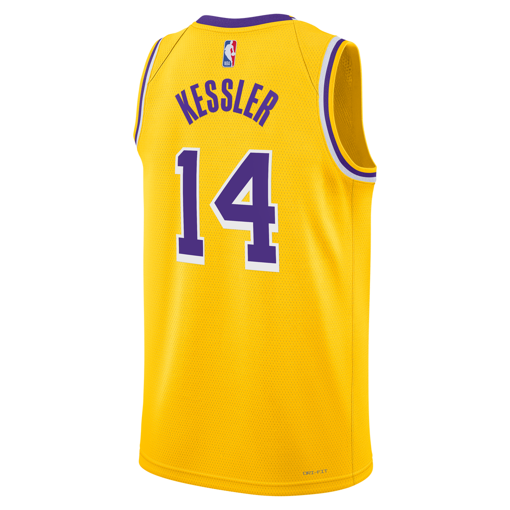 Los Angeles Lakers Nike Icon Edition Swingman Jersey - Gold - Walker Kessler - Unisex
