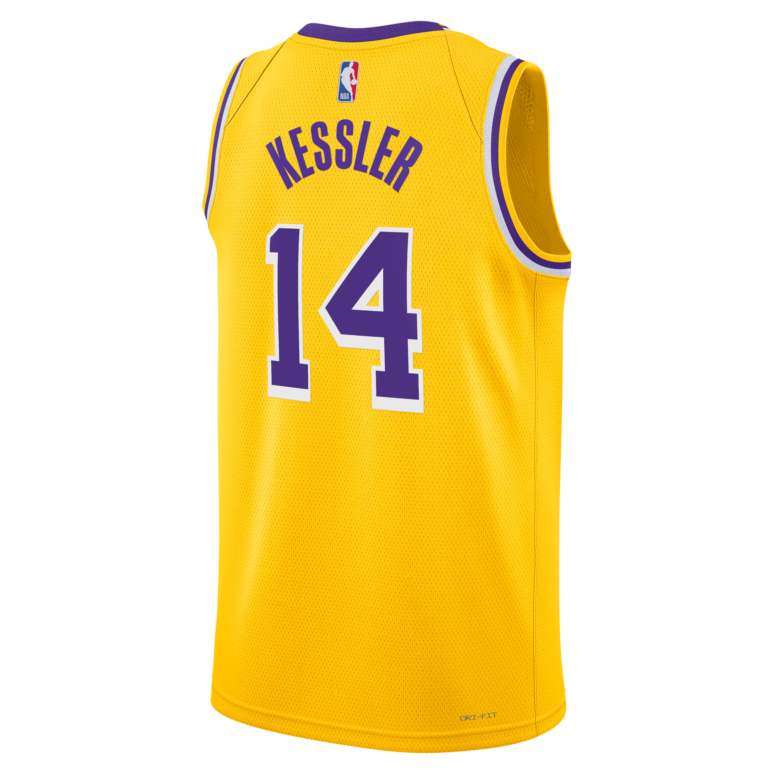 Los Angeles Lakers Nike Icon Edition Swingman Jersey - Gold - Walker Kessler - Unisex