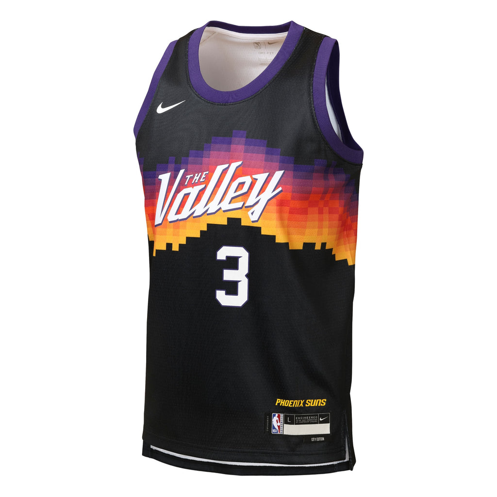 Phoenix Suns Nike 2025/26 City Edition Swingman Jersey - Black - Dillon Brooks - Youth