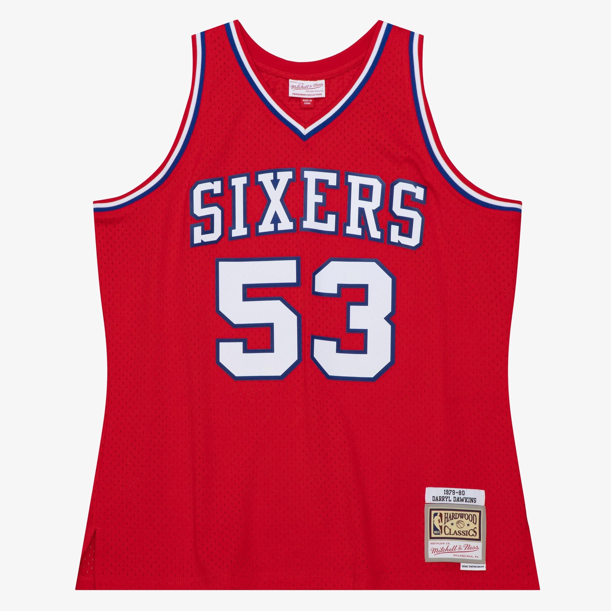 Philadelphia 76ers Mitchell & Ness Darryl Dawkins 1979 Dark Authentic Jersey - University Red