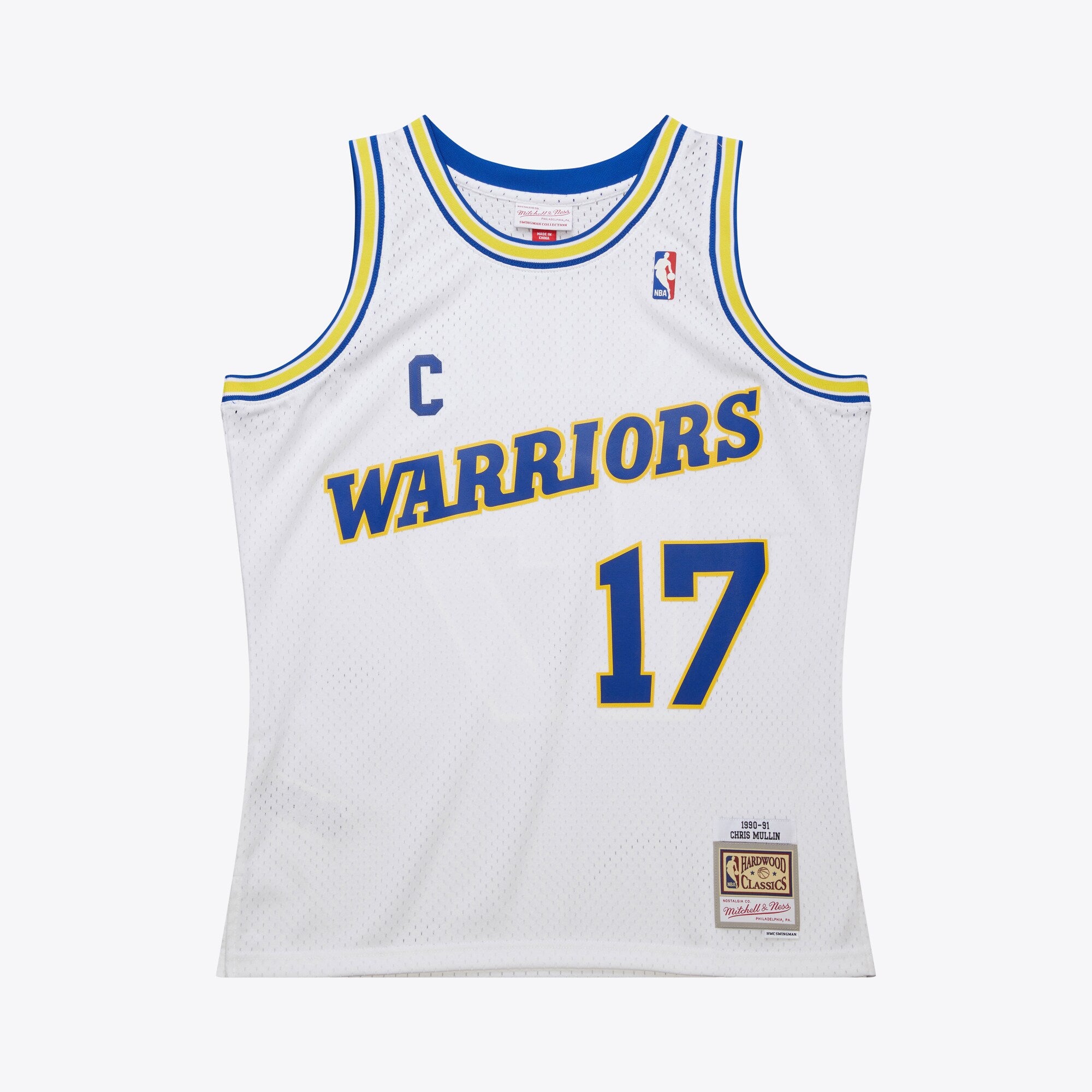 Golden State Warriors Mitchell & Ness Swingman Jersey 1990 Chris Mullin