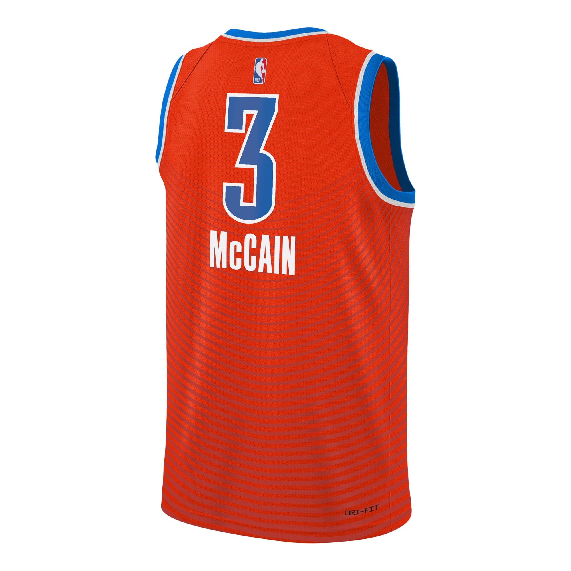 Oklahoma City Thunder Jordan Brand Statement Edition Swingman Jersey - Orange - Jared McCain - Youth
