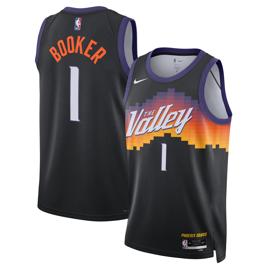 Phoenix Suns Nike 2025/26 City Edition Swingman Jersey - Black - Devin Booker - Unisex