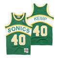Seattle Supersonics Shawn Kemp Hardwood Classics Road Swingman Jersey By Mitchell & Ness - Mens