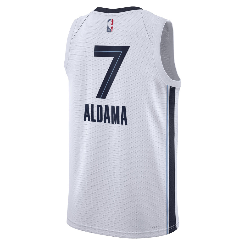 Memphis Grizzlies Nike Association Edition Swingman Jersey - White - Santi Aldama - Unisex