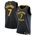 Golden State Warriors Jordan Brand 2024/25 Statement Edition Swingman Jersey - Black - Kristaps Porziņģis - Unisex