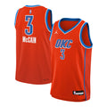Oklahoma City Thunder Jordan Brand Statement Edition Swingman Jersey - Orange - Jared McCain - Youth