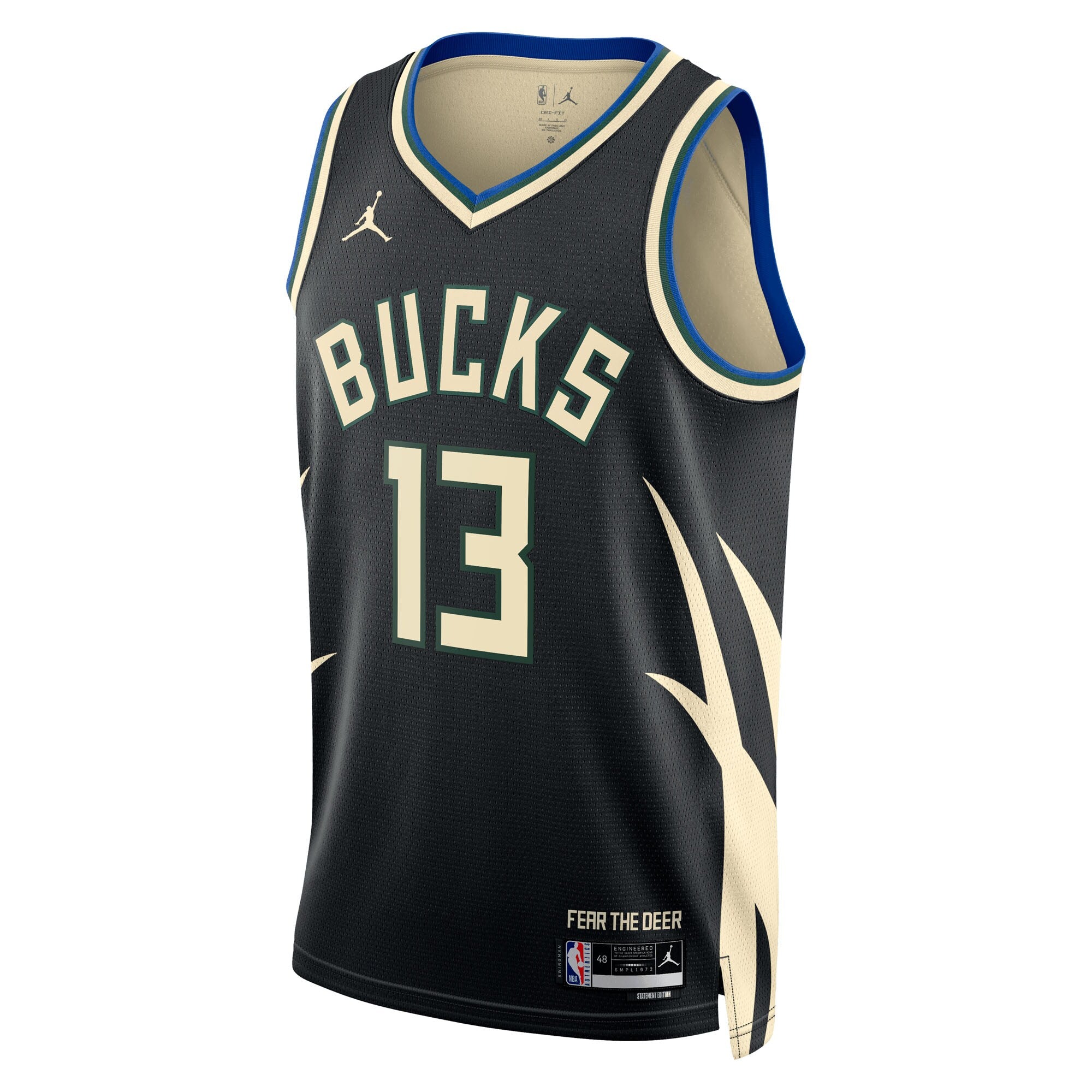 Milwaukee Bucks Jordan Brand Statement Edition Swingman Jersey - Hunter Green - Ryan Rollins - Unisex