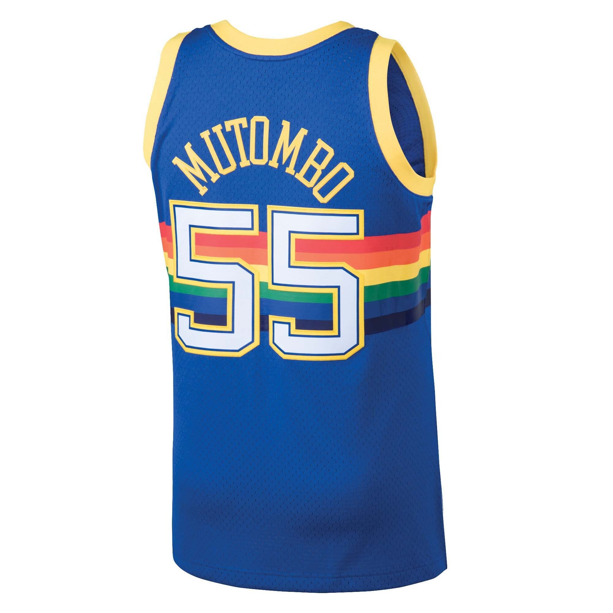 Denver Nuggets Mitchell & Ness Swingman Jersey Road Dikembe Mutombo 1991-92