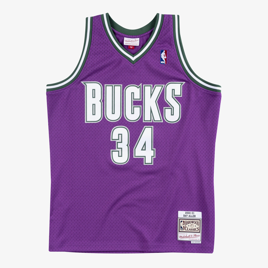 Milwaukee Bucks Mitchell & Ness Swingman Jersey Road Ray Allen 2000-01