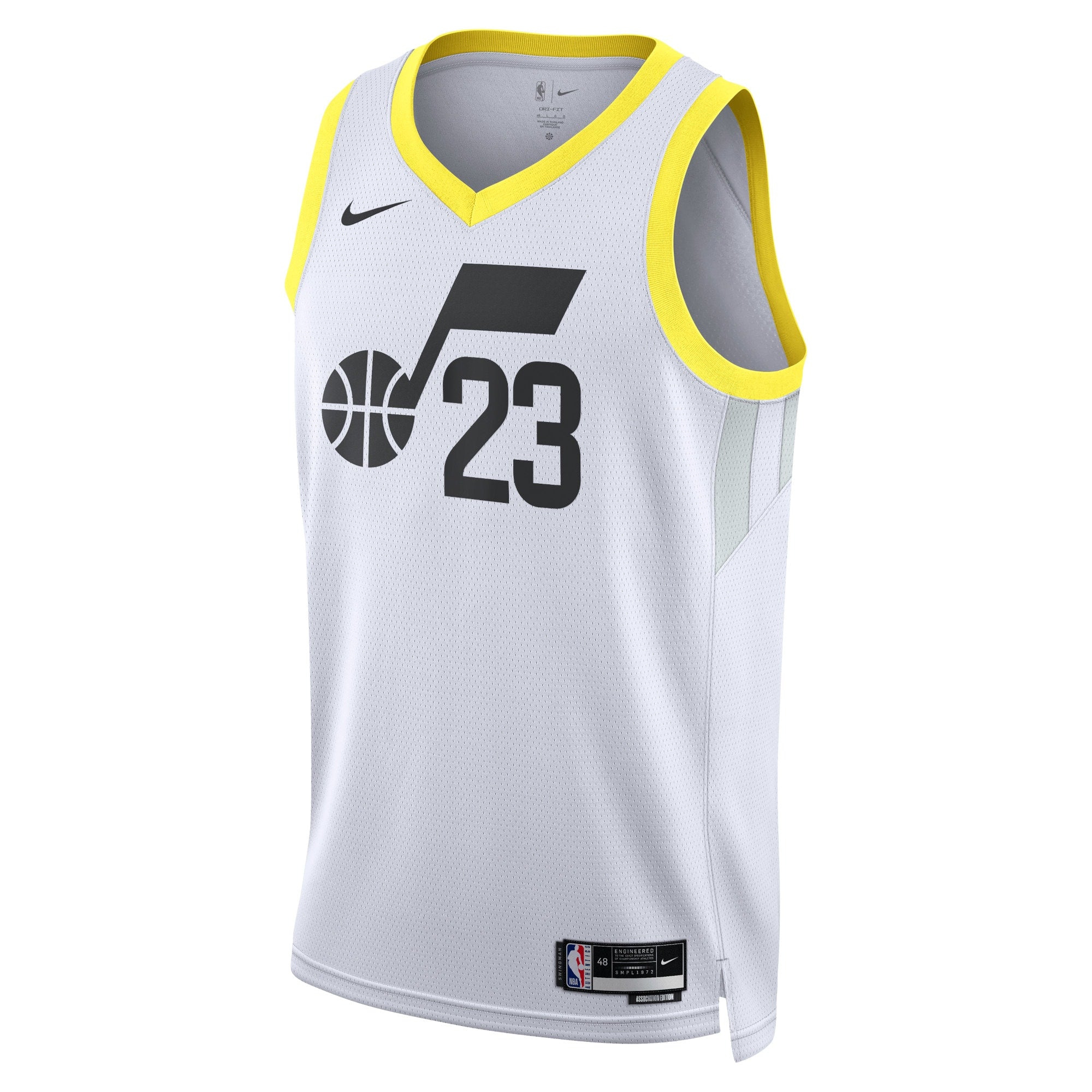 Utah Jazz Nike Association Edition Swingman Jersey - White - Lauri Markkanen - Unisex