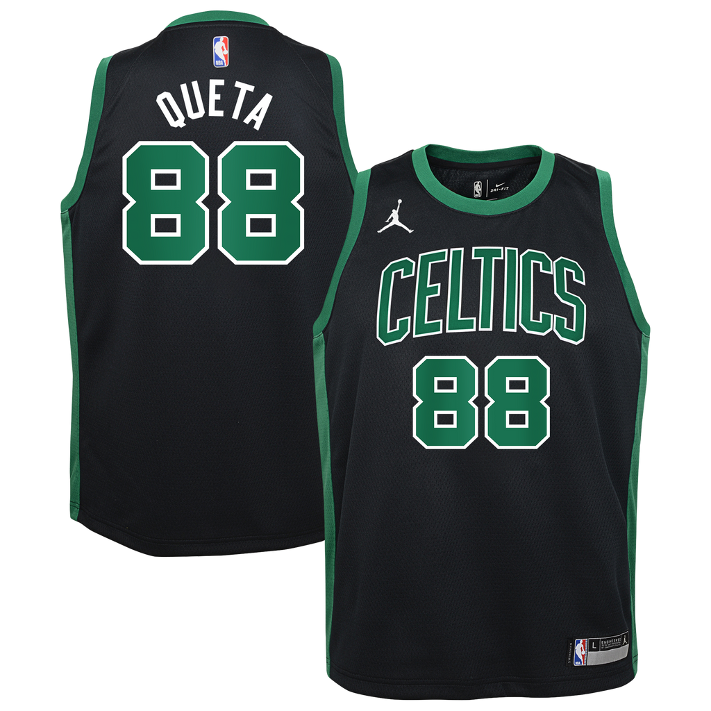 Boston Celtics Jordan Brand Statement Edition Swingman Jersey - Black - Neemias Queta - Youth