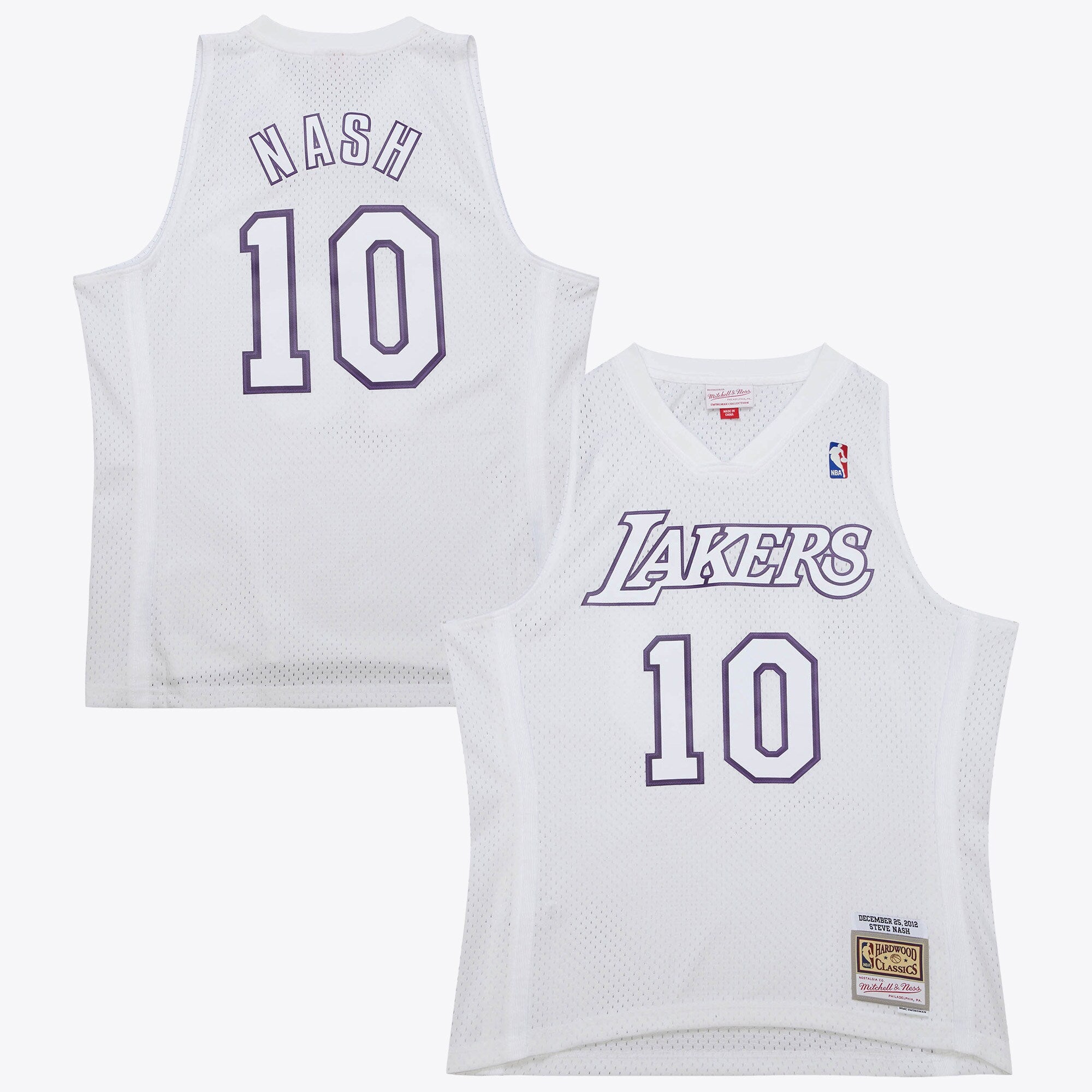 Los Angeles Lakers Mitchell & Ness Steve Nash 2012 Day Authentic Jersey - White