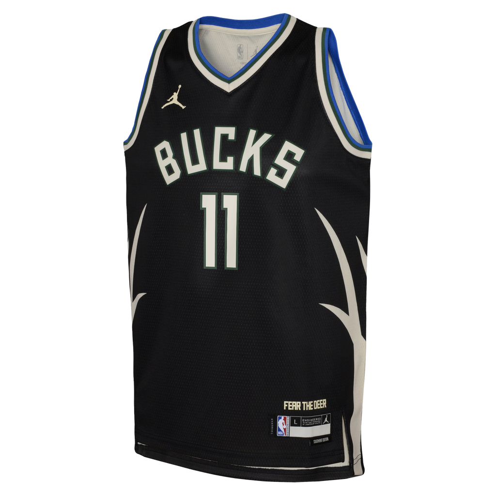Milwaukee Bucks Jordan Brand Statement Edition Swingman Jersey - Hunter Green - Tyler Herro - Youth