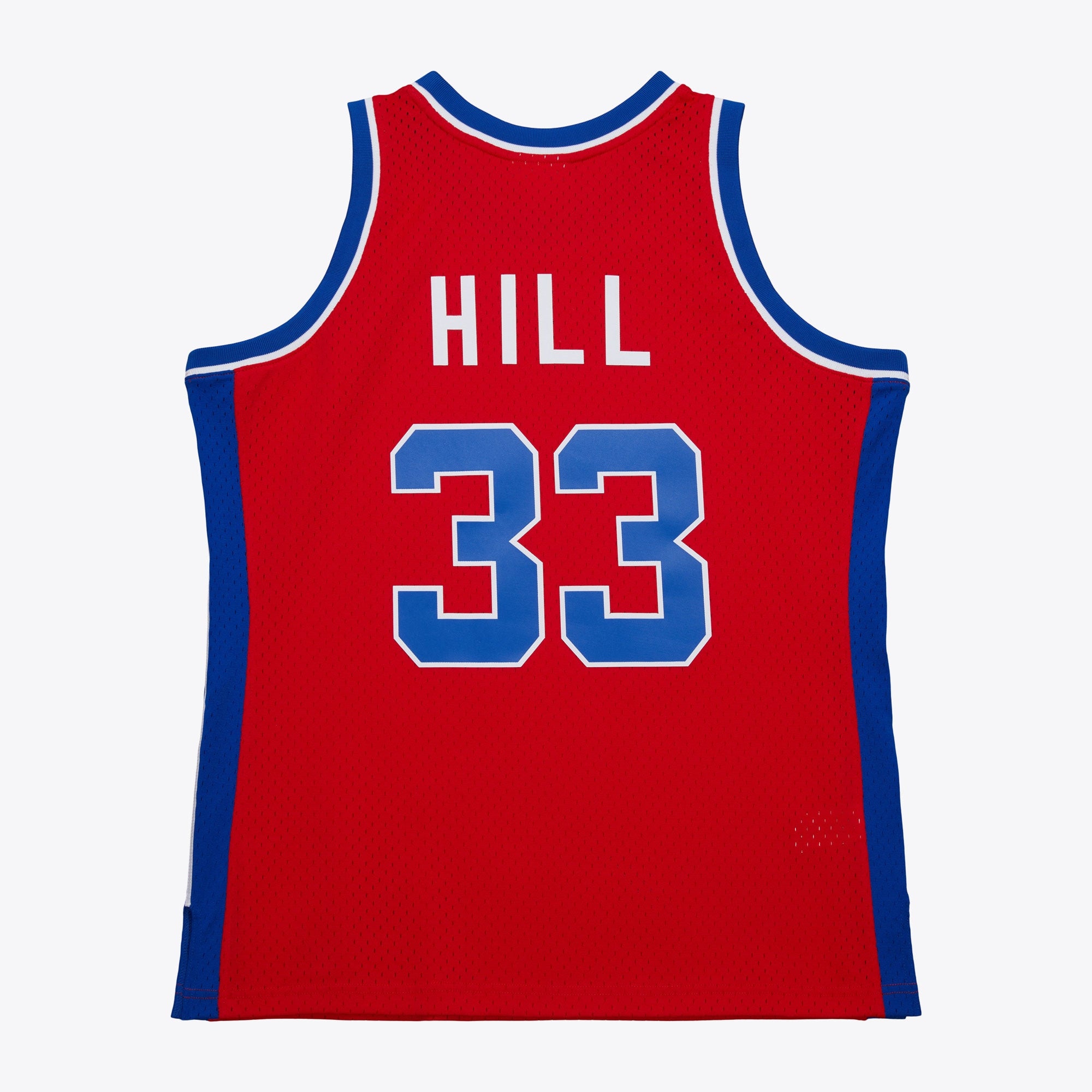 Detroit Pistons Mitchell & Ness Grant Hill 1994 Dark Authentic Jersey - Red