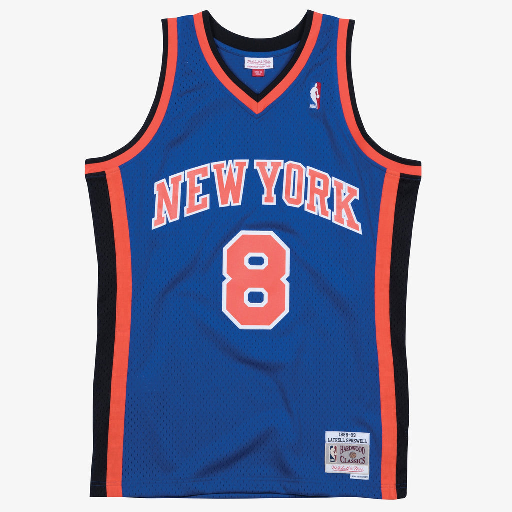 New York Knicks Mitchell & Ness Swingman Jersey Road Latrell Sprewell 1998-99