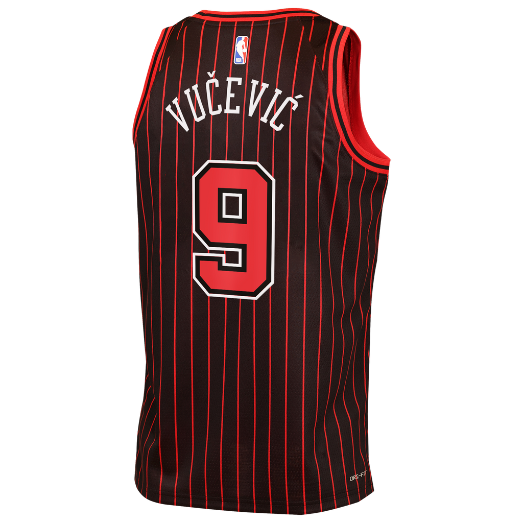Chicago Bulls Jordan Brand Statement Edition Jersey - Black - Nikola Vučević - Youth
