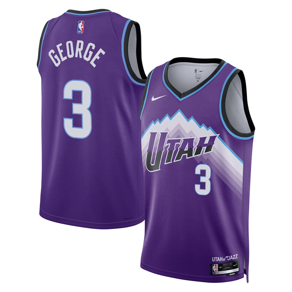 Utah Jazz Nike Replica Icon Edition Swingman Jersey - Purple - Keyonte George - Youth
