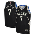 Milwaukee Bucks Jordan Brand Statement Edition Swingman Jersey - Hunter Green - Kevin Porter Jr. - Youth