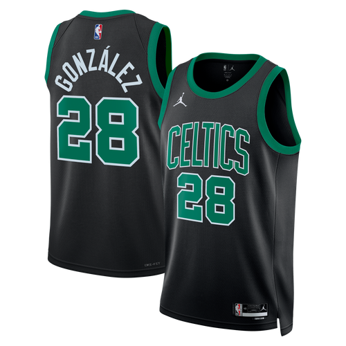 Boston Celtics Jordan Brand Statement Edition Swingman Jersey - Black - Hugo González - Unisex