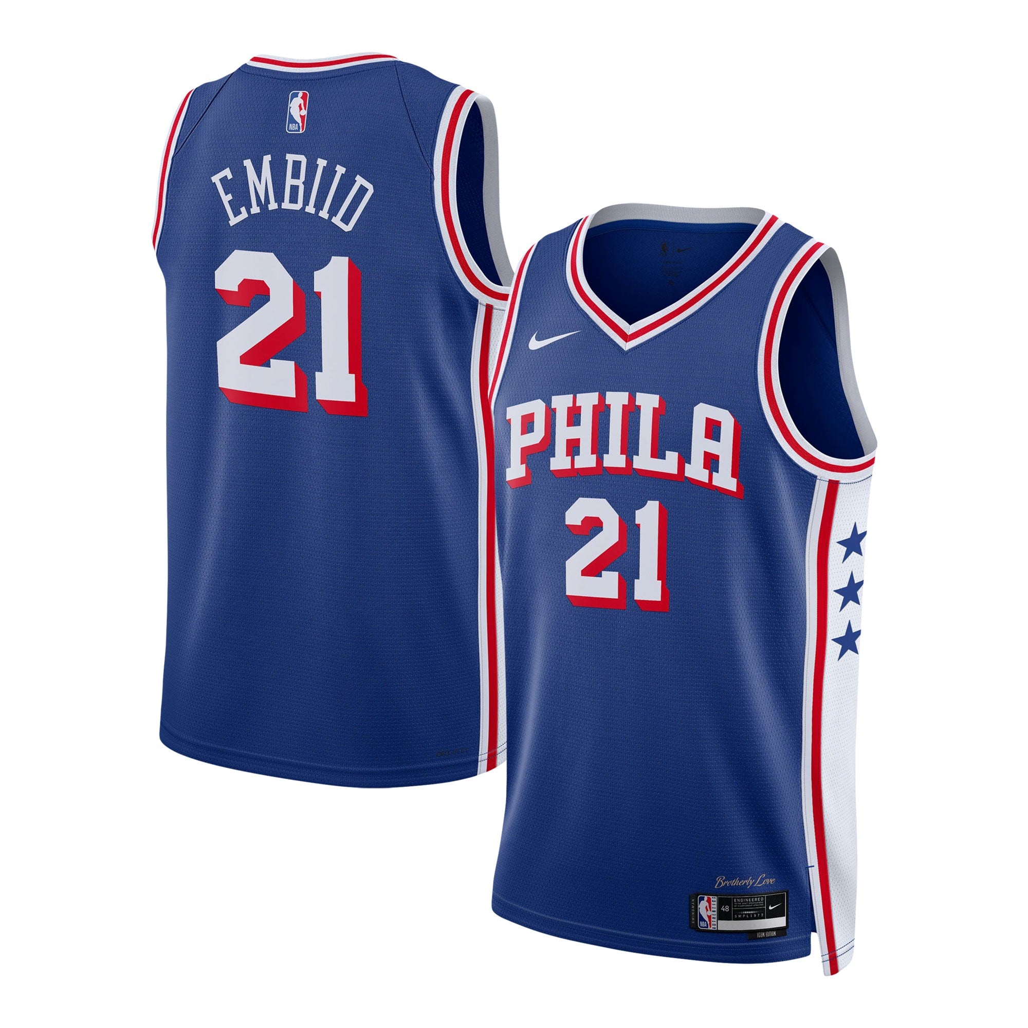 Philadelphia 76ers Nike  Icon Edition Swingman Jersey - Joel Embiid - Unisex