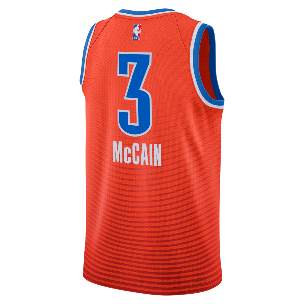 Oklahoma City Thunder Jordan Brand Statement Edition Swingman Jersey - Orange - Jared McCain - Unisex