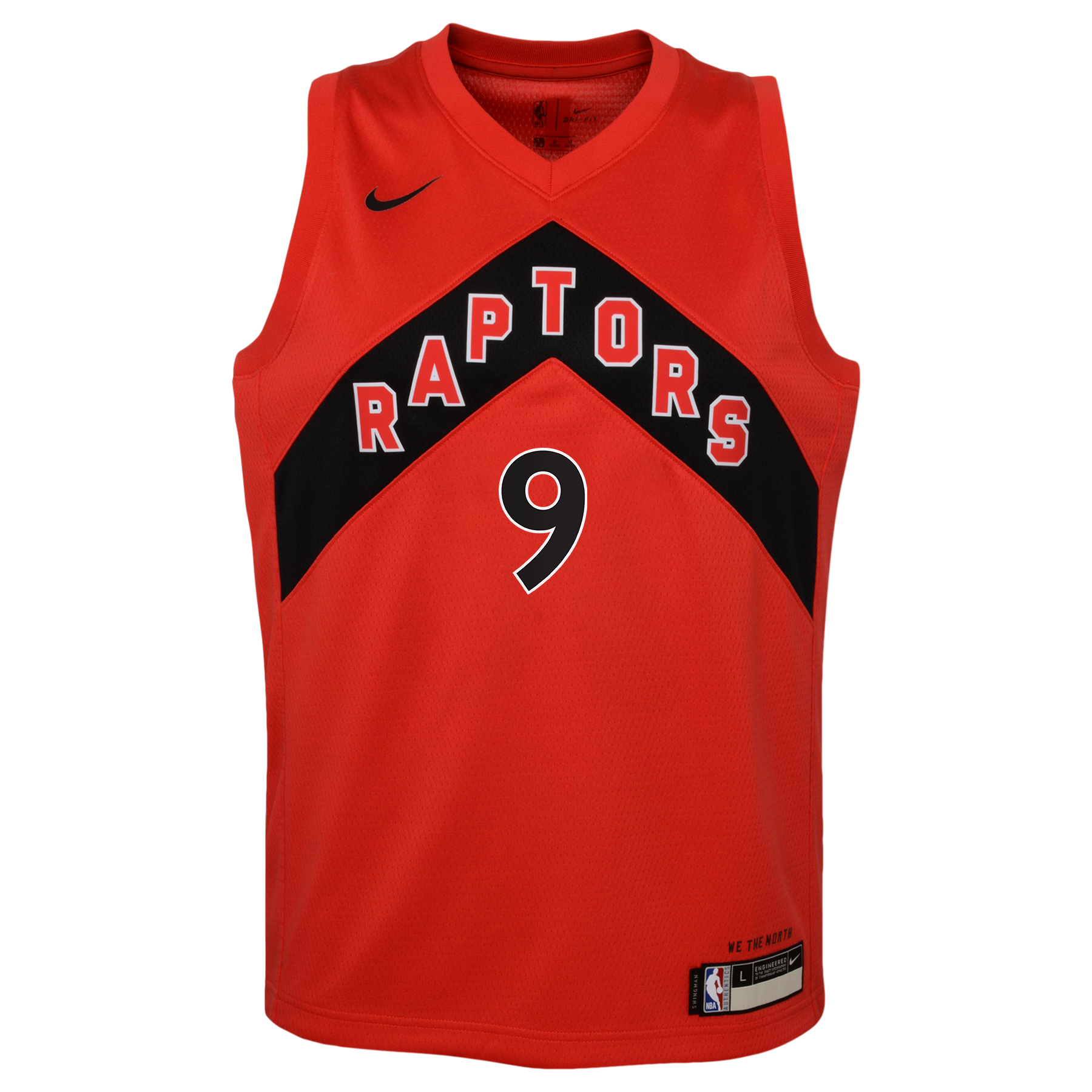 Toronto Raptors Nike Icon Edition Swingman Jersey - Red - RJ Barrett - Youth
