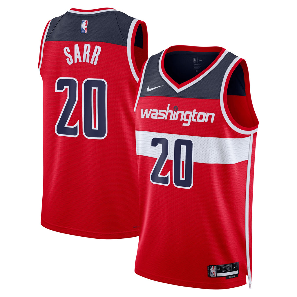 Washington Wizards Nike Icon Swingman Jersey - Red - Alexandre Sarr - Unisex