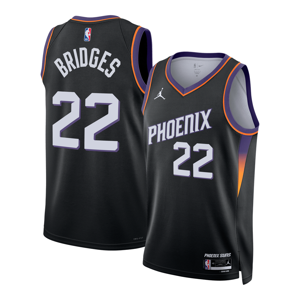 Phoenix Suns Jordan Brand Statement Edition Jersey - Black - Miles Bridges - Unisex