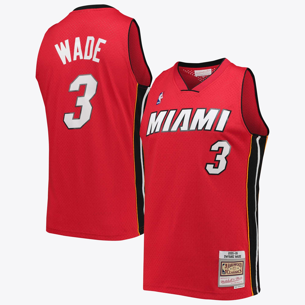 Miami Heat NBA Dwyane Wade Alternate 2005 Hardwood Classics Swingman Jersey By Mitchell & Ness