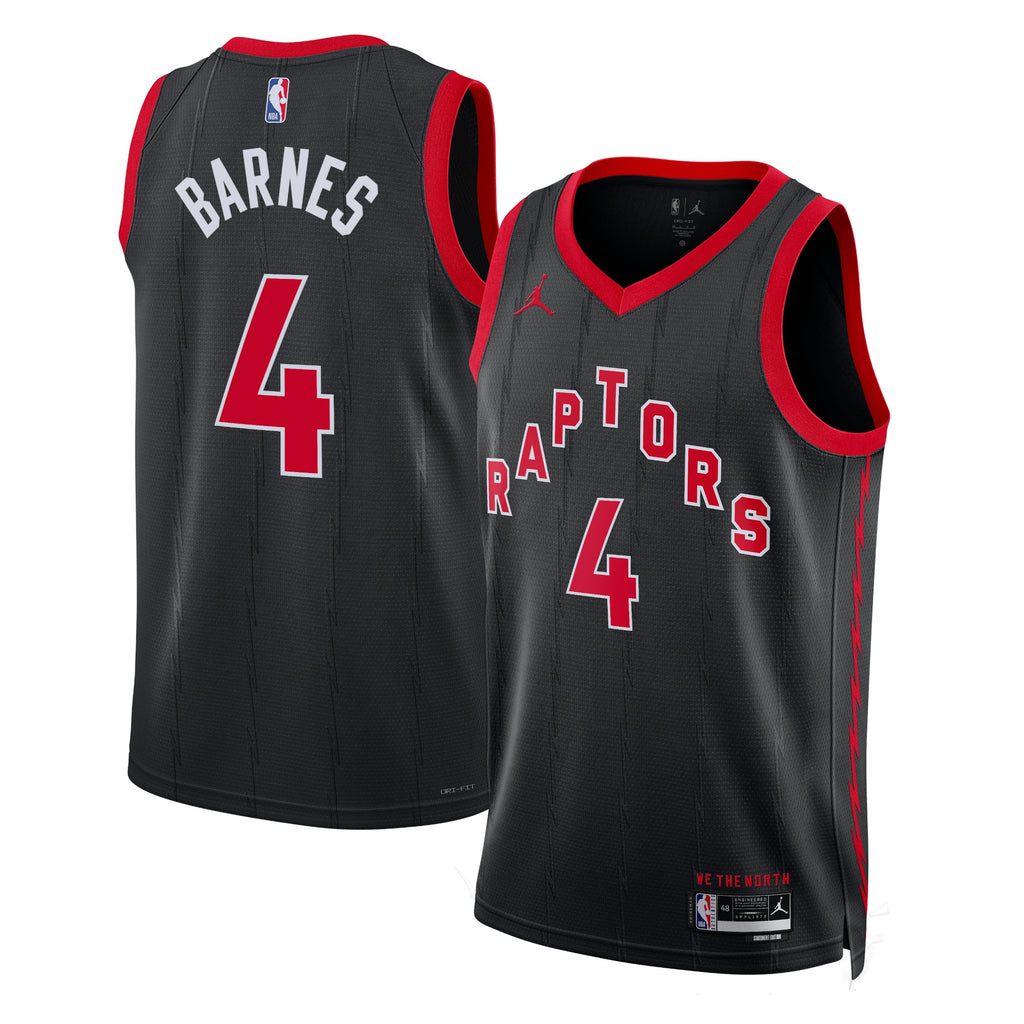 Toronto Raptors Jordan Statement Edition Swingman Jersey - Black - Scottie Barnes - Unisex