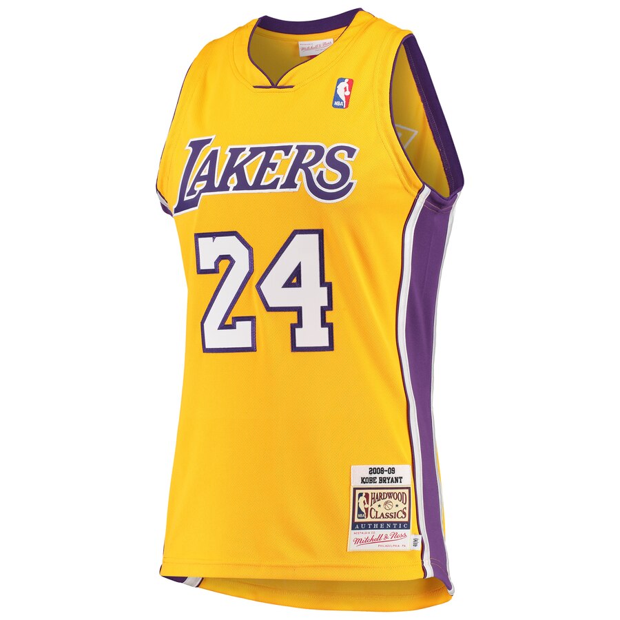 Kobe Bryant Hardwood Classics 2008-09 Authentic Jersey By Mitchell & Ness - Gold - Mens