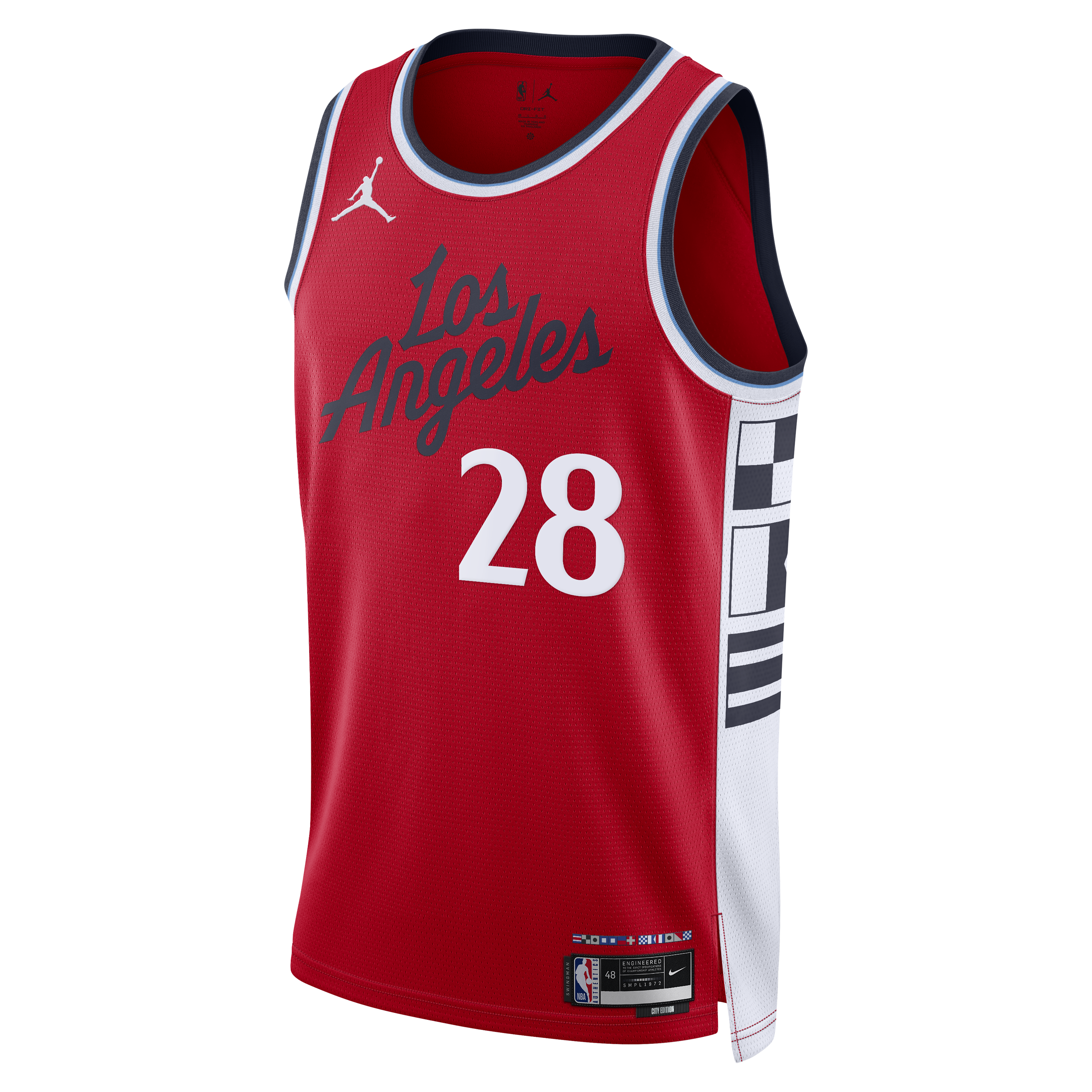 LA Clippers Jordan Brand Statement Edition Swingman Jersey - Red - Rui Hachimura - Mens
