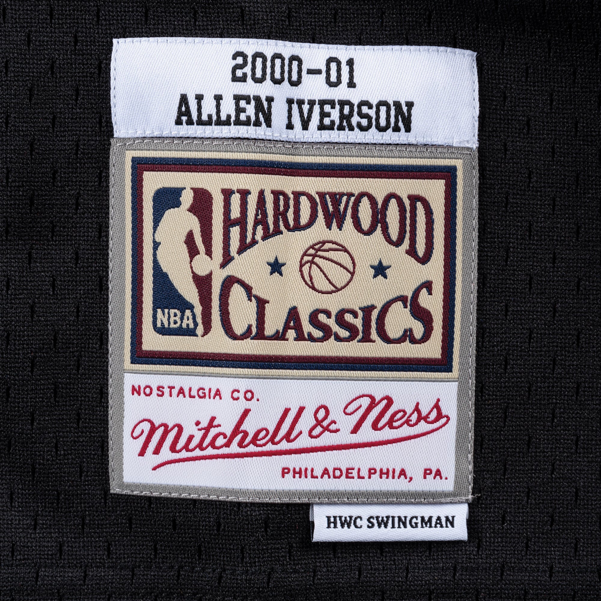 Philadelphia 76ers Mitchell & Ness Swingman Jersey Road Allen Iverson 2000-01