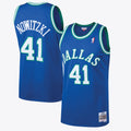 Dallas Mavericks Dirk Nowitzki 1998 Hardwood Classics Road Swingman Jersey By Mitchell & Ness - Royal - Mens