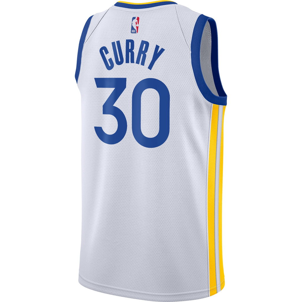 Golden State Warriors Nike Association Edition Swingman Jersey - White - Stephen Curry - Youth