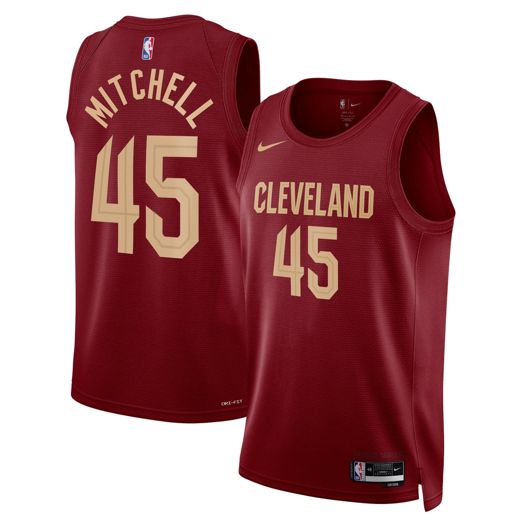Cleveland Cavaliers Nike Icon Edition Swingman Jersey - Maroon - Donovan Mitchell - Unisex