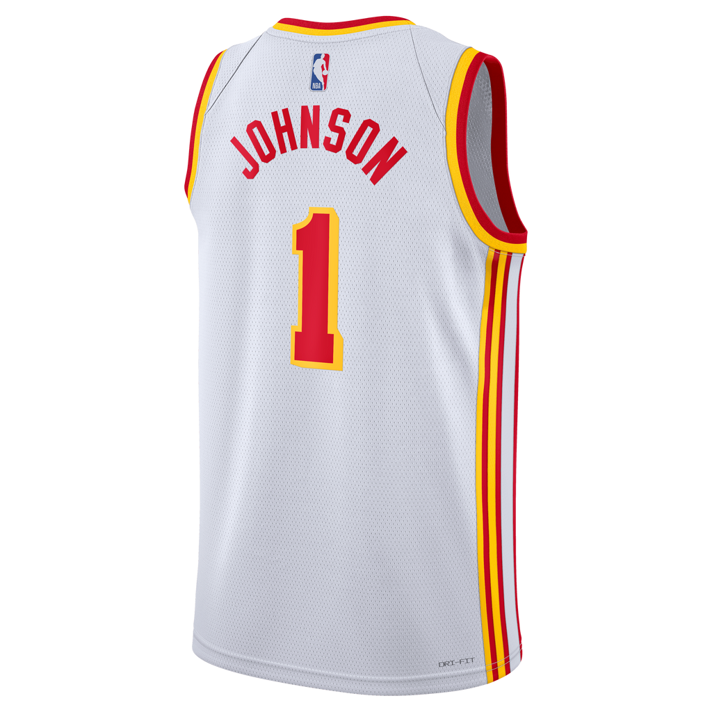 Atlanta Hawks Nike Association Edition Swingman Jersey - White - Jalen Johnson - Unisex